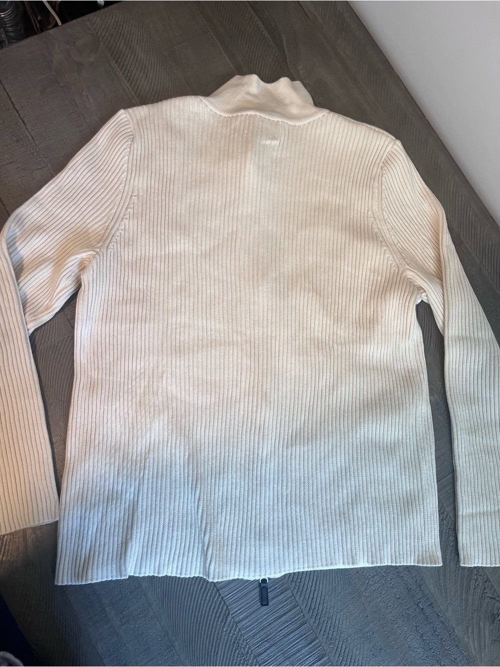 Edinburgh Knitwear Women's Cream Zip-Up Quilted Puffer Jacket Size Large NWT - Picture 2 of 8